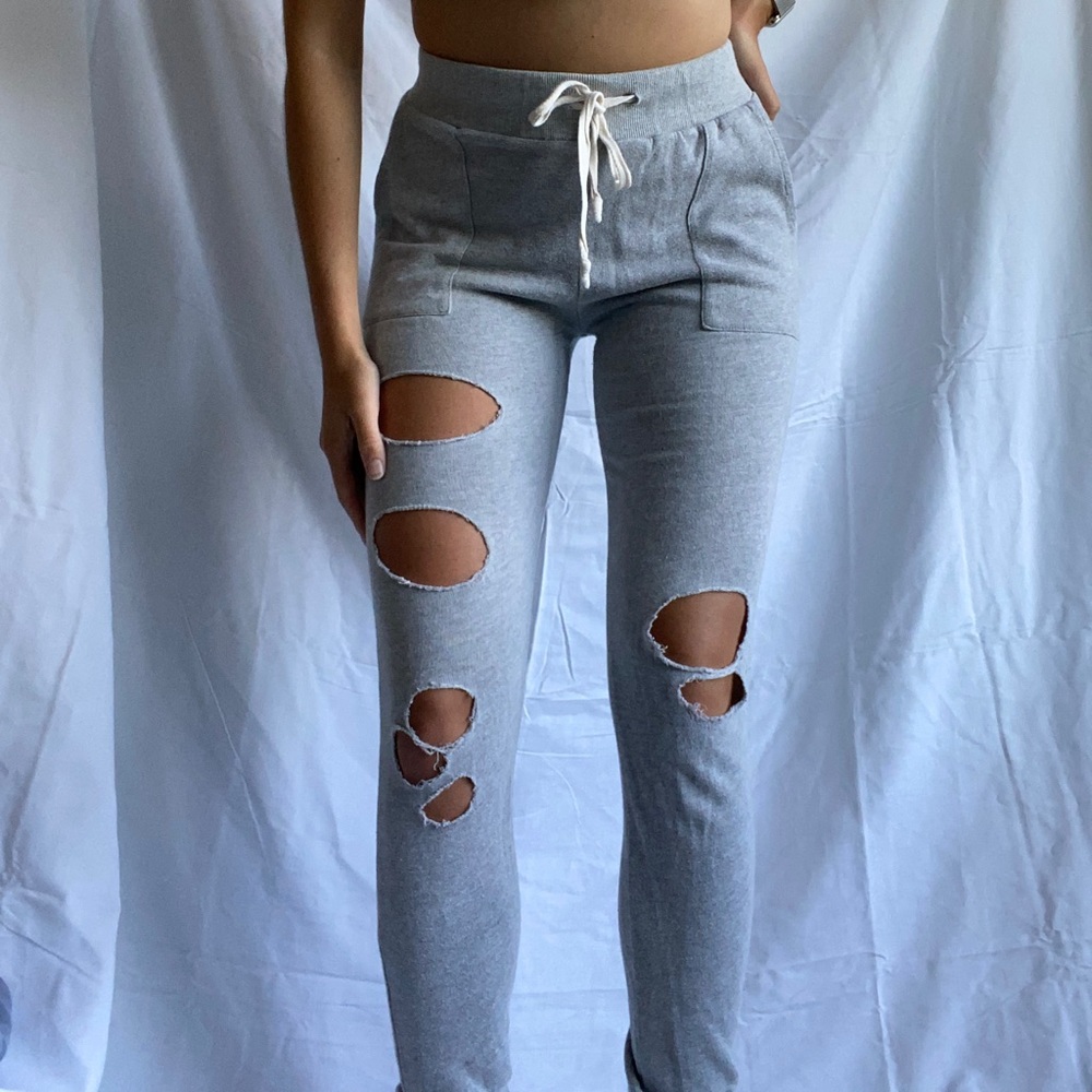 Distressed joggers!